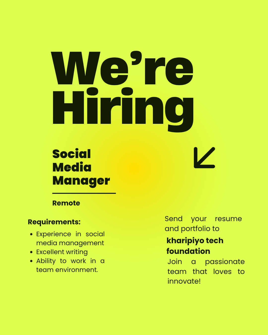 We are Hiring737